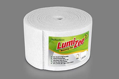 Rouleau de tampons à récurer Blancs Anti-Rayures de 6 m x 15 cm x 8 mm - pour Nettoyer Les poêles, la Vaisselle, la Cuisine, la Salle de Bain, Les éviers, Les Pots, Les Murs, Les fenêtres
