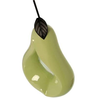 Alexandra House Living Figurine décorative Verte en céramique Poire 21,5 x 10,5 x 38 cm