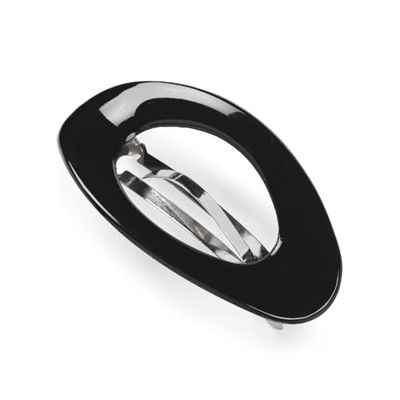 Manicare Hair Clasp, Black Finish, Snag Free And Non-Slip Grip, Metal Barrette, Accessories, Beauty Accessory, Slides For Sectioning, Decorating And Holding Back Hair