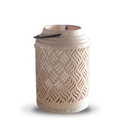 Zen'Arôme Diffuser voor etherische olie, wifi Venetië – elektrische diffuser, compatibel met Alexa/Google Home – volledige controle via de Tuya Smart app – natuurlijke materialen hout en keramiek