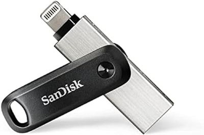 SanDisk 128Go iXpand Go Flash drive, Clé usb iphone, Pour iPhone/iPad, PC et Mac, Connecteurs Lightning Libérez facilement de l'espace sur votre iPhone,Sauvegardez automatiquement vos photos et Vidéos