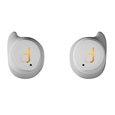 Divacore - AntiPods 2 - Auricolari wireless al 100% - Isolamento acustico totale - Resistenza all'acqua - Custodia di ricarica magnetica - Compatibile con Google Assistant e Siri - Bianco
