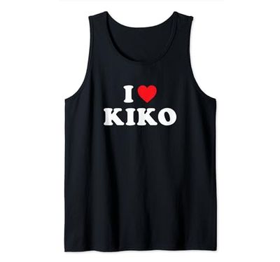 Regalo per nome Kiko, I Love Kiko Heart Kiko Canotta