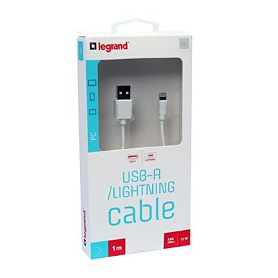 Legrand - USB 2.0 type-A male to Ligthning male cord 1m