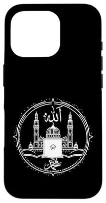 Muslim Allah & Prophet Mohammed Name Arabic Script Islam Case for iPhone 16 Pro