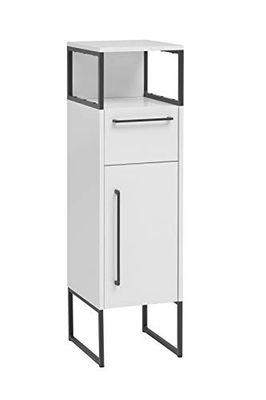 Schildmeyer Mobile medio Limone, materiale legno, bianco opaco, 30,4 x 112,5 x 33 cm (LxAxP)