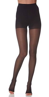 Scudotex Panty 70 Denier Open Punta Abierta Color Negro Talla 5-1 unidad
