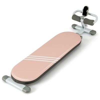 COSTWAY Sit Up Bank, inklapbaar, schuine bank, in hoogte verstelbaar, met 3 voudig verstelbare hoeken, halterbank met telefoonhouder voor thuis, 150 kg belastbaar, voor jongeren van 14-18 jaar, blauw