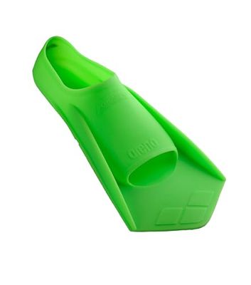 arena Powerfin Barbatanas de treino para piscina, abas para adultos, 100 % silicone, abas curtas e confortáveis para piscina