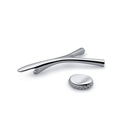 Alessi Fgo06 Virgula Divina - abre-garrafas (aço inoxidável 18/10, brilhante)