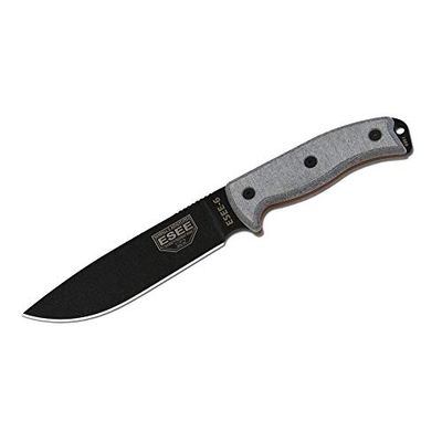 ESEE - Randall's Adventure Unisexe - Adulte, Couteau d'extérieur | Longueur de la lame : 14,6 cm, Manche : Micarta, Model 6 Plain Edge, Multicolore, normal
