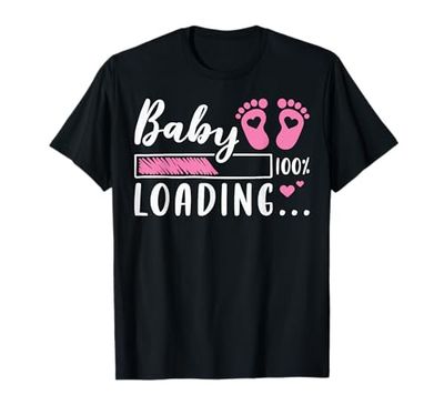 Baby Loading, Pregnancy Reveal, Expecting Mom, Mother To Be T-Shirt