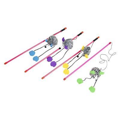 JACK AND VANILLA, Juguete Erizo 46 cm de Materiales duraderos y no tóxicos, diseño Colorido y Divertido, fácil de Limpiar, Ideal para Animales, 46 cm, Variado, Modelo Fun Danglers