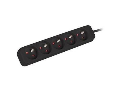 LANBERG 3M Black 5 x 230 V Lantern Extension PL. Cable from Full Copper