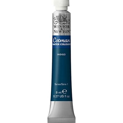 Winsor & Newton 8840097 Cotman - Vernici ad acquerello, colori vivaci di alta qualità con ottime caratteristiche di lavorazione, tubo da 8 ml, Indigo