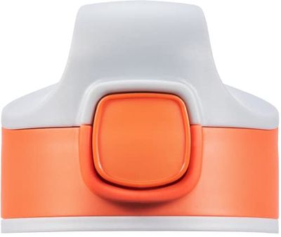 Sigg Miracle Kids Top Paprika Red ersättningslås, reservdel för alla aluminium och Tritan Miracle Kids-flaskor (0,35 l, 0,4 l, 0,45 l), reservlock vattenflaska med sugrör