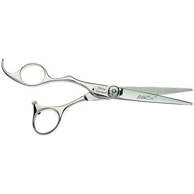 Olivia Garden SilkCut Ciseau, Taille 5.75", Pour Gauchers - Puissantes Lames Convexes, Fait-Main avec de l'Acier Japonais, Poignée Ergonomique, Dans une Pochette