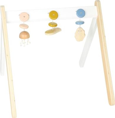 small foot Baby speelboog "Seaside" van hout, babyspeelgoed om bezig te houden en de motoriek te versterken, 12334