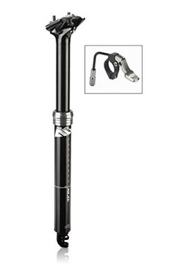 XLC unisex – vuxen All MTN teleskopsadelstöd SP-T11, svart, 370 mm
