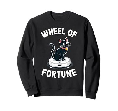 Wheel Of Fortune Robot Vacuum Cleaner Funny Cat Sweatshirt