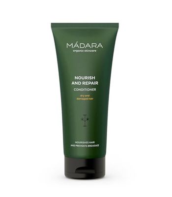 MÁDARA Organic Skincare | Après-shampooing Nourrir et Réparer - 200 ml, avec Ortie du Nord et Coing, Prévient la casse et les pointes fourchues, Nourrissant en profondeur, Végétalien, Certifié Ecocert