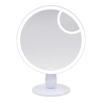 PMD Reflect Pro - Premium Beauty LED Mirror with TriLume Technology & Handheld Capabilities - Three Light Modes - 360° Rotation, 90° Tilt, & 5x Magnification - Travel Ready