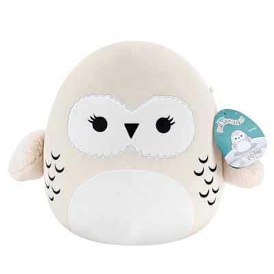 Squishmallows SQWB00099 Harry Potter Hedwig 25 cm, officiële Jazwares pluche, superzacht knuffeldier