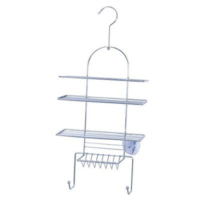 MSV 140044 Étagère de Douche Acier Argent 53 x 25 x 10,6 cm