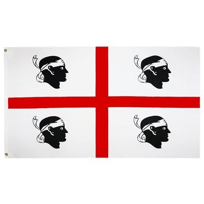 BANDERA de la CERDEÑA 150x90cm - BANDERA DE SARDEGNA - ITALIA 90 x 150 cm - AZ FLAG