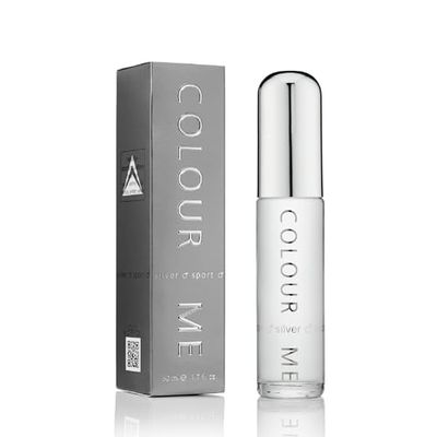 Colour Me Silver Sport, 50 ml Eau de Toilette para homem, colónia, homem, fragrança, de luxo - perfume de homem por Milton-Lloyd