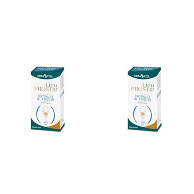 ERBA VITA Licoprost Act integratore alimentare con Licopene e Teupol10P (estratto di Ajuga reptans da colture cellulari) ricco in teupolioside - Formato 60 Capsule (Confezione da 2)