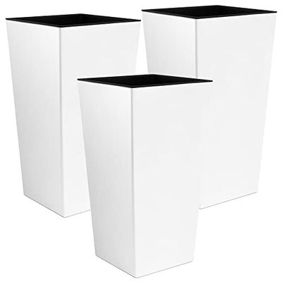 3x URBI 2 litro, plastica, 12,6 x 20 cm in bianco