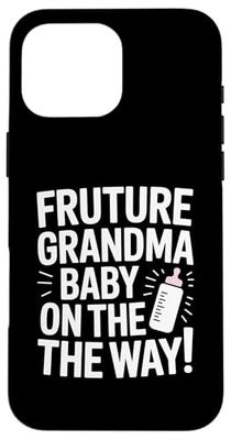 Futuro Nonna Baby On The Way Annuncio Custodia per iPhone 16 Pro Max