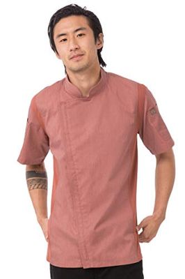 Chef Works Chaqueta de chef BCSZ009BRIXL para hombre, ladrillo, XL