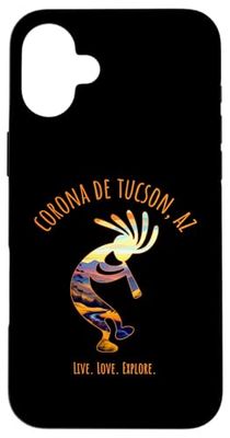 Corona De Tucson Arizona USA Dancing Kokopelli Design Case for iPhone 16 Plus