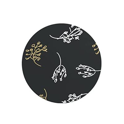 Questo Casa, Round Digital Printed Mouse Pad, Non-Slip Base, for Office and Home, Diameter:22cm