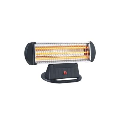 Kwarts-warmtestraler met 3 stangen, ontworpen met kantelbeveiliging. Ideaal voor het verwarmen van kleine ruimtes. Verstelbaar vermogen: 400-800-1200 W voor optimaal comfort.