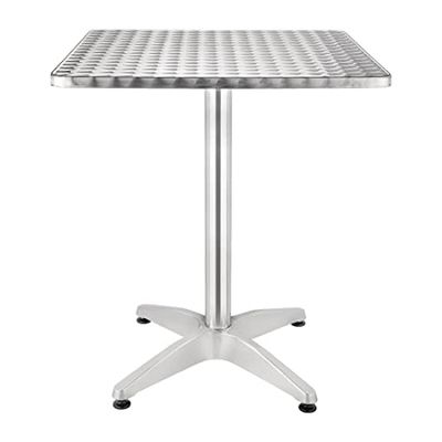 Bolero U427 - Mesa terraza cuadrada 60cm acero inoxidable