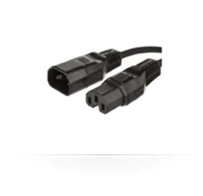 MicroConnect 1.5m, C14 - C15 1.5m C14 coupler C13 coupler Black - powe