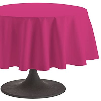 Coucke Grenadine Plain Cotton Round Tablecloth 180 cm