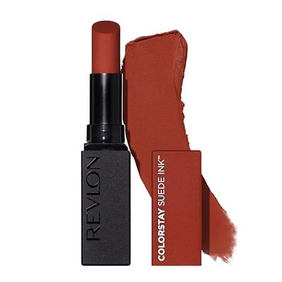 Revlon ColorStay Suede Ink Lipstick, Rossetto Opaco, A Lunga Durata, Formula No-Transfer, Arricchito con Vitamina E, Resistente All'Acqua, 006 In The Money, 2.55g