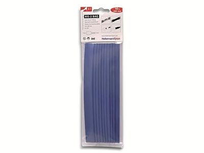 HellermannTyton 308-31212 Assortiment de gaines thermorétractables bleu 12 mm 4 mm Taux de retreint:3:1 10 pc(s)