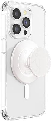 PopSockets Horchata - Impugnatura per telefono compatibile con MagSafe, anello adattatore per MagSafe incluso, supporto per telefono, compatibile con ricarica wireless