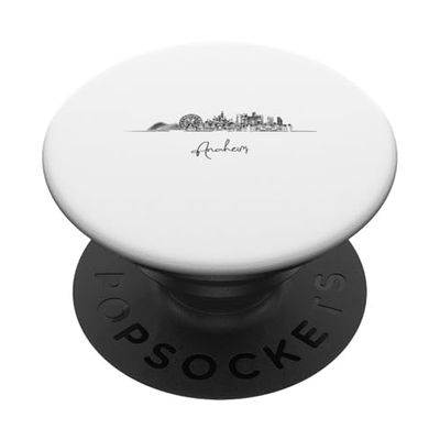 Recuerdos de viaje a EE. UU. Skyline de Anaheim, California PopSockets PopGrip Adhesivo