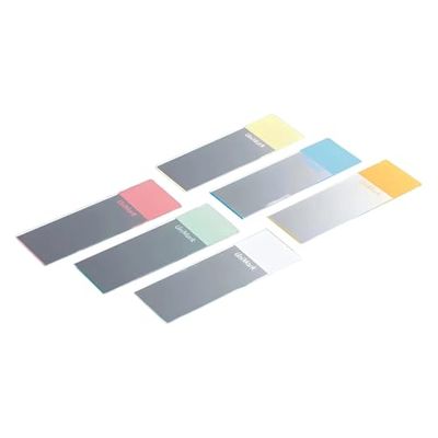 Marienfeld UniMark kalknatronglas, microscoop-objectglaasjes met 90° geslepen randen, standaardverpakking, oranje, 76 mm diepte, 26 mm breed, 1 mm dikte, 2500 stuks