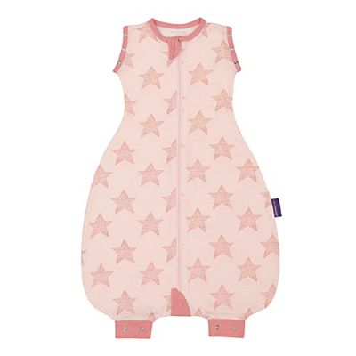 Clevamama Gigoteuse Bébé Nite Nite 0-9 Mois Couverture d'Emmaillotage pour Nourrisson/Bébés, 100% Coton Rose 1 Tog 1 Unité