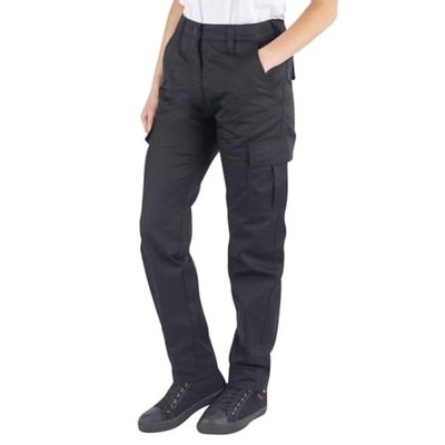 Lee Cooper LCLPNT241 Signore Heavy Duty Easy Care Multi Pocket Sicurezza sul Lavoro Classic Cargo Pants Pantaloni, Nero, 36W/32L