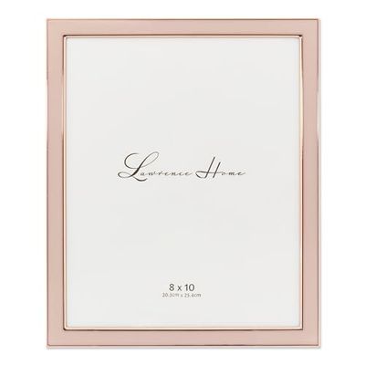 Lawrence Frames Polished Enamel Picture Frame, 8x10, Pink