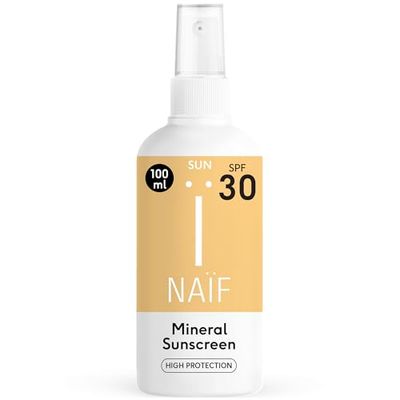 Naïf - Mineralny spray przeciwsłoneczny – LSF 30 – dla całej rodziny – 100 ml
