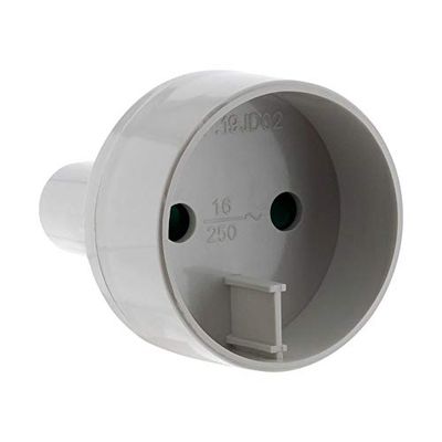 Zenitech - Adaptador de tomada de viagem UE para EUA - tomada masculina EUA com tomada fêmea UE - compacto e ergonómico - CE Normal para segurança - branco
